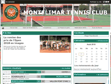 Tablet Screenshot of montelimartennisclub.com